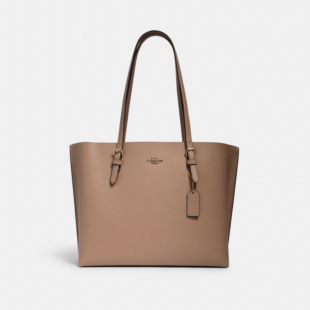 MOLLIE TOTE - IM/TAUPE OXBLOOD - COACH 1671