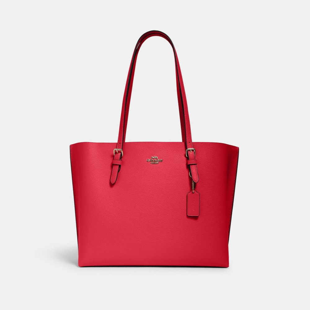 COACH MOLLIE TOTE - IM/ELECTRIC PINK WINE - 1671