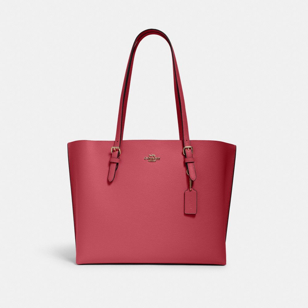 COACH 1671 Mollie Tote GOLD/STRAWBERRY-HAZE