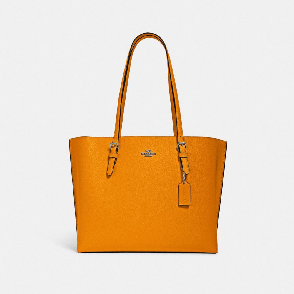 Mollie Tote - 1671 - Silver/Papaya