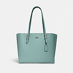 Mollie Tote - 1671 - LIGHT TEAL/SILVER