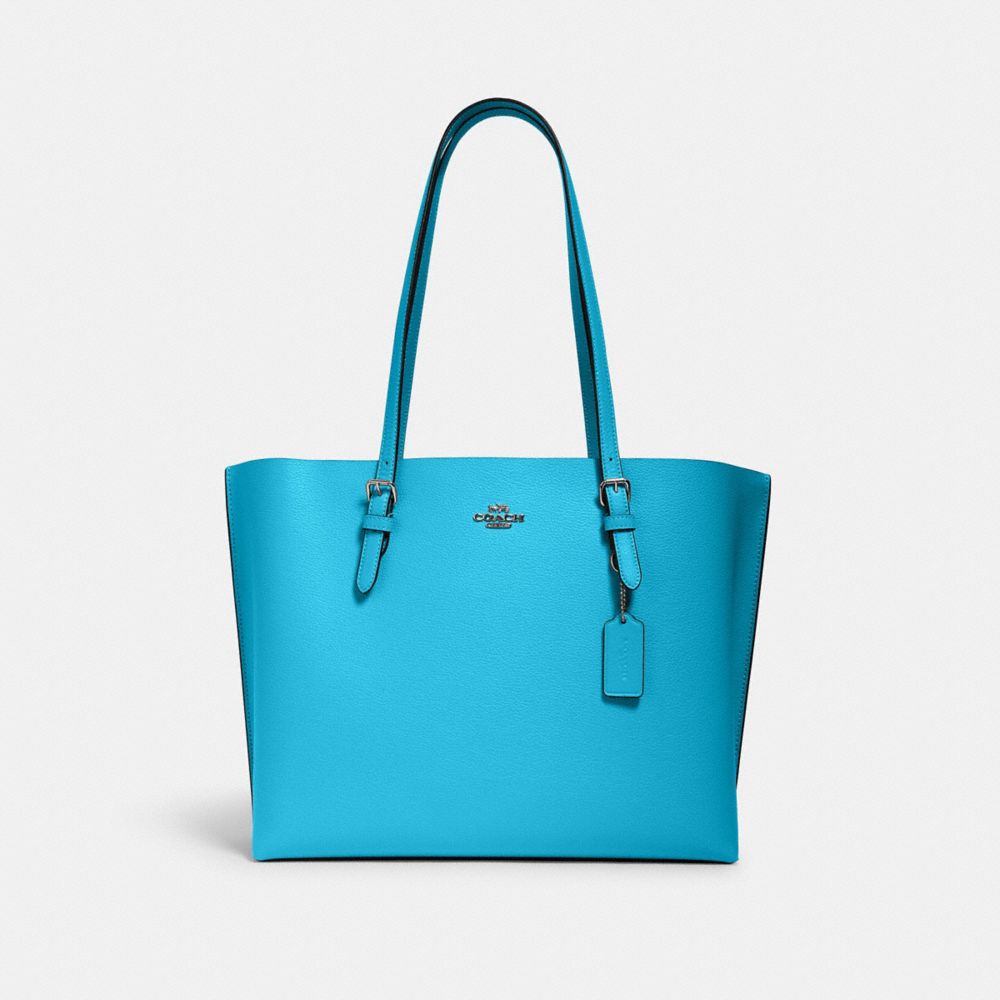 COACH 1671 MOLLIE TOTE SV/AQUA-SHAMROCK