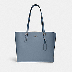 COACH 1671 - Mollie Tote SILVER/MARBLE BLUE