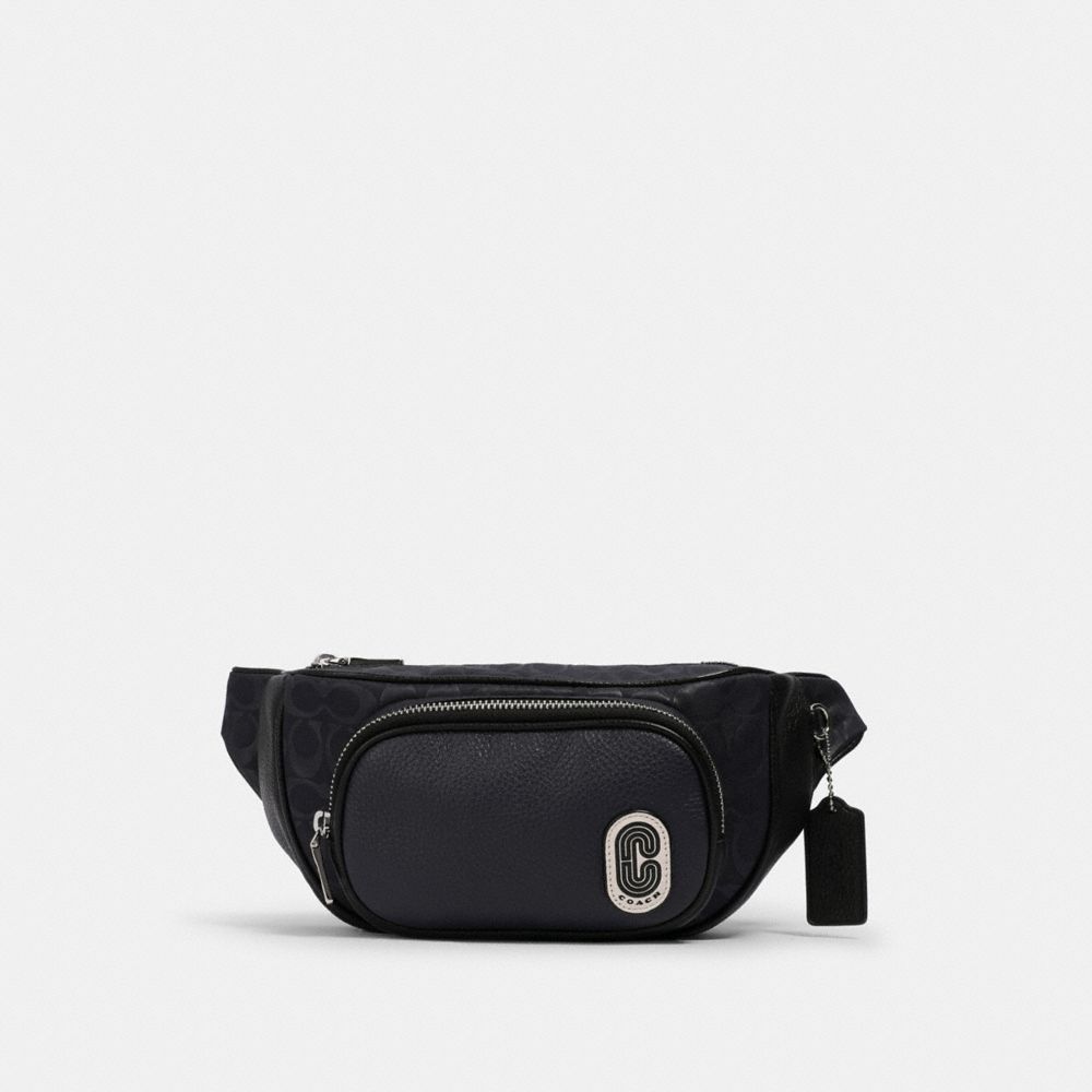 COURT BELT BAG IN SIGNATURE NYLON - 1685 - SV/MIDNIGHT