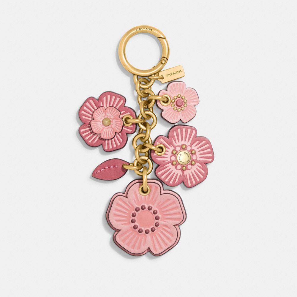 17451 - Tea Rose Mix Bag Charm Brass/Bubblegum Multi