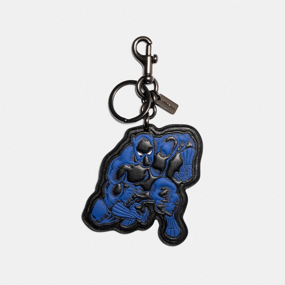 COACH â”‚ MARVEL BLACK PANTHER BAG CHARM - 1860 - QB/BLACK MULTI