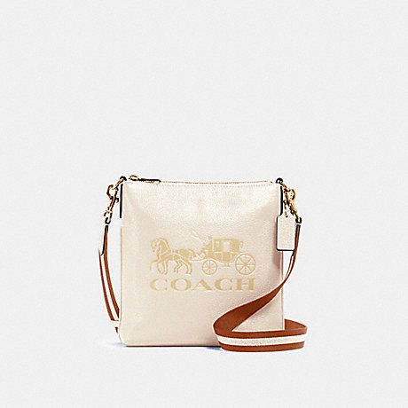 COACH 1897 JES SLIM CROSSBODY WITH HORSE AND CARRIAGE IM/CHALK