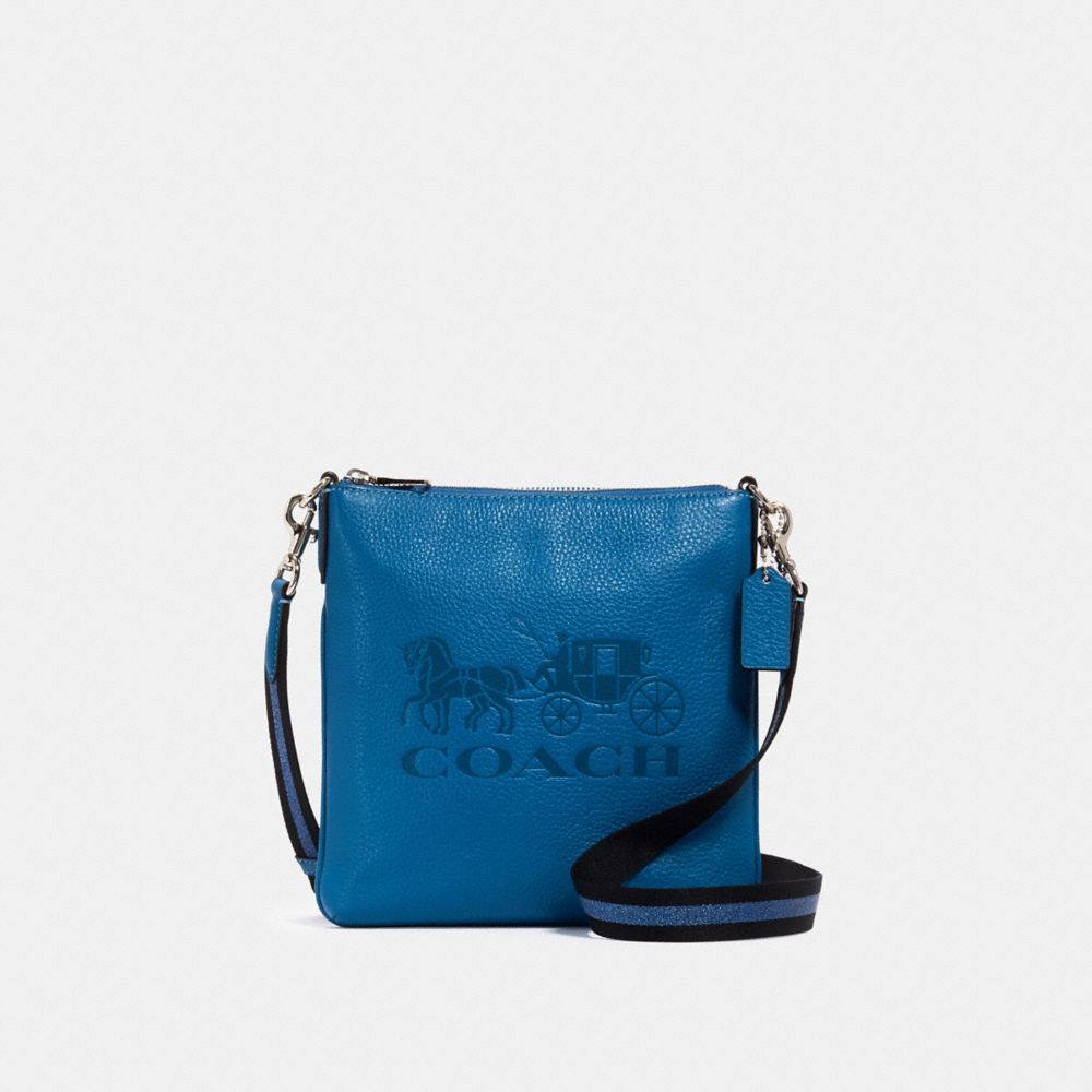 JES SLIM CROSSBODY WITH HORSE AND CARRIAGE - 1897 - SV/BLUE JAY