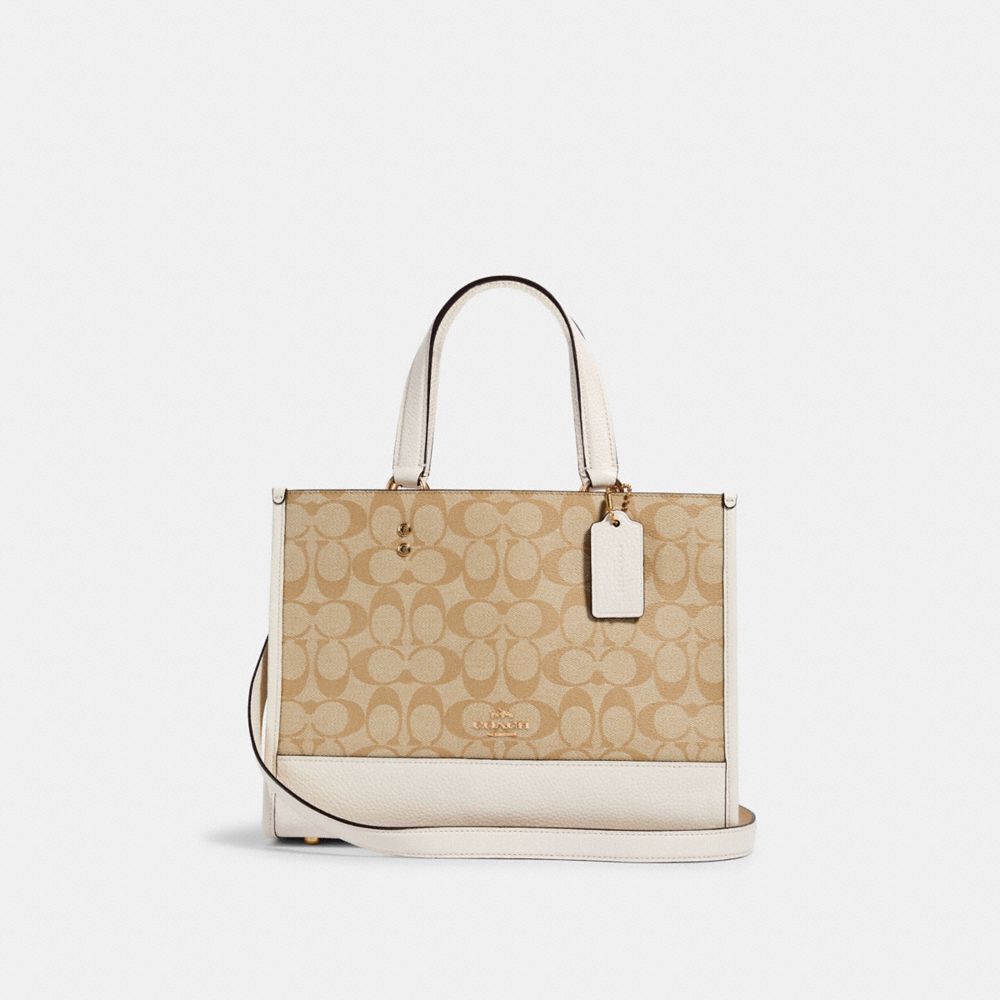 COACH 1955 Dempsey Carryall In Signature Canvas IM/LIGHT KHAKI CHALK