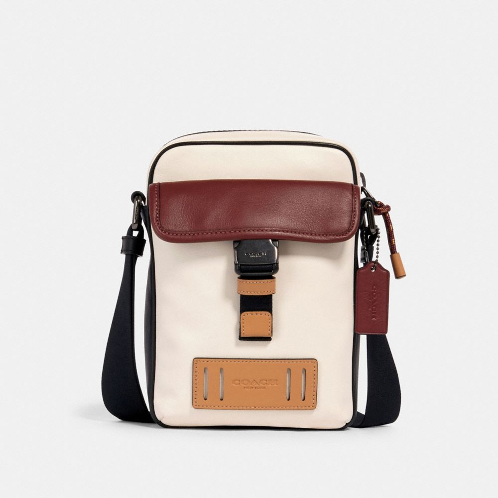 COACH 1957 Ranger Crossbody In Colorblock QB/CHALK/HEATHER GREY/BURGUNDY