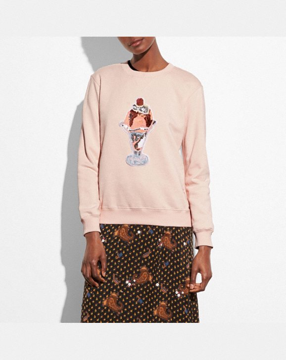 COACH: Embellished Sundae Sweatshirt