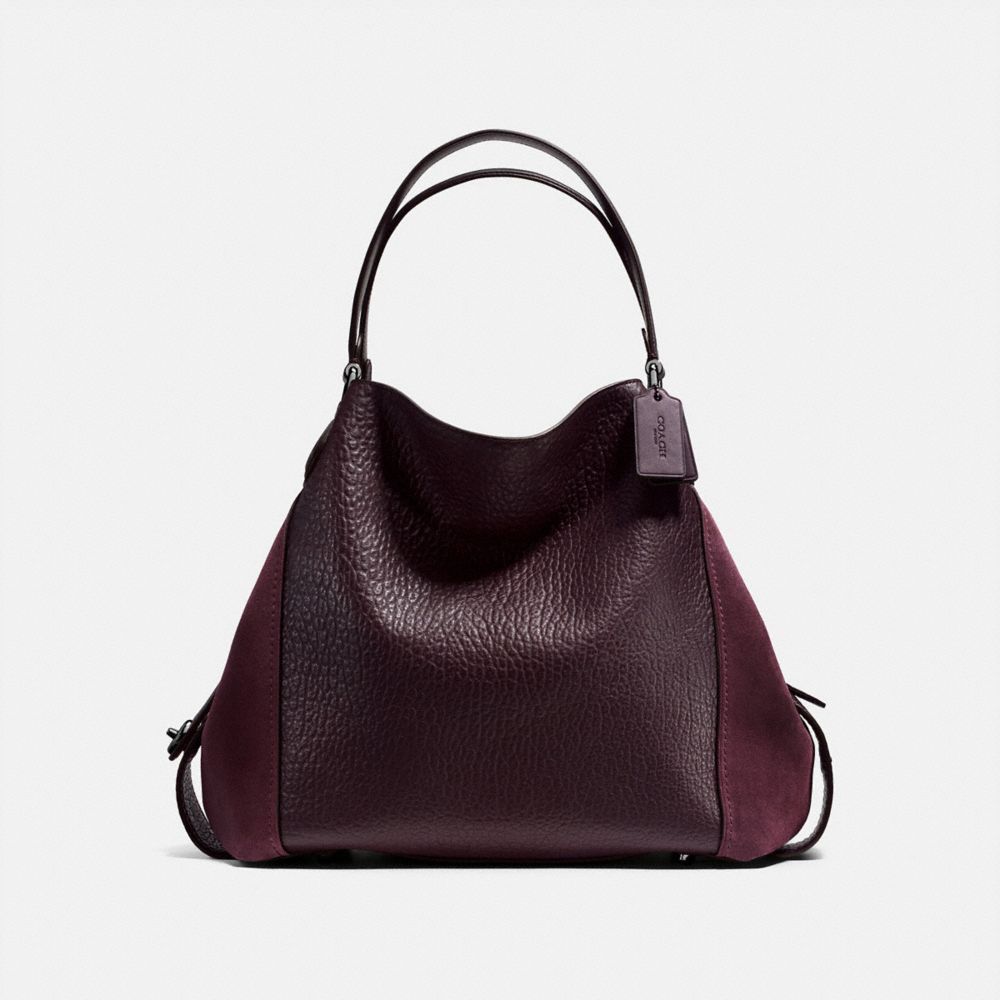 COACH EDIE SHOULDER BAG 42 - DK/OXBLOOD - 20334