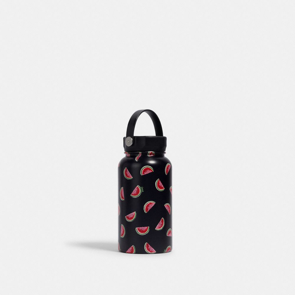 COACH 2041 Water Bottle With Watermelon Print NAVY/RED