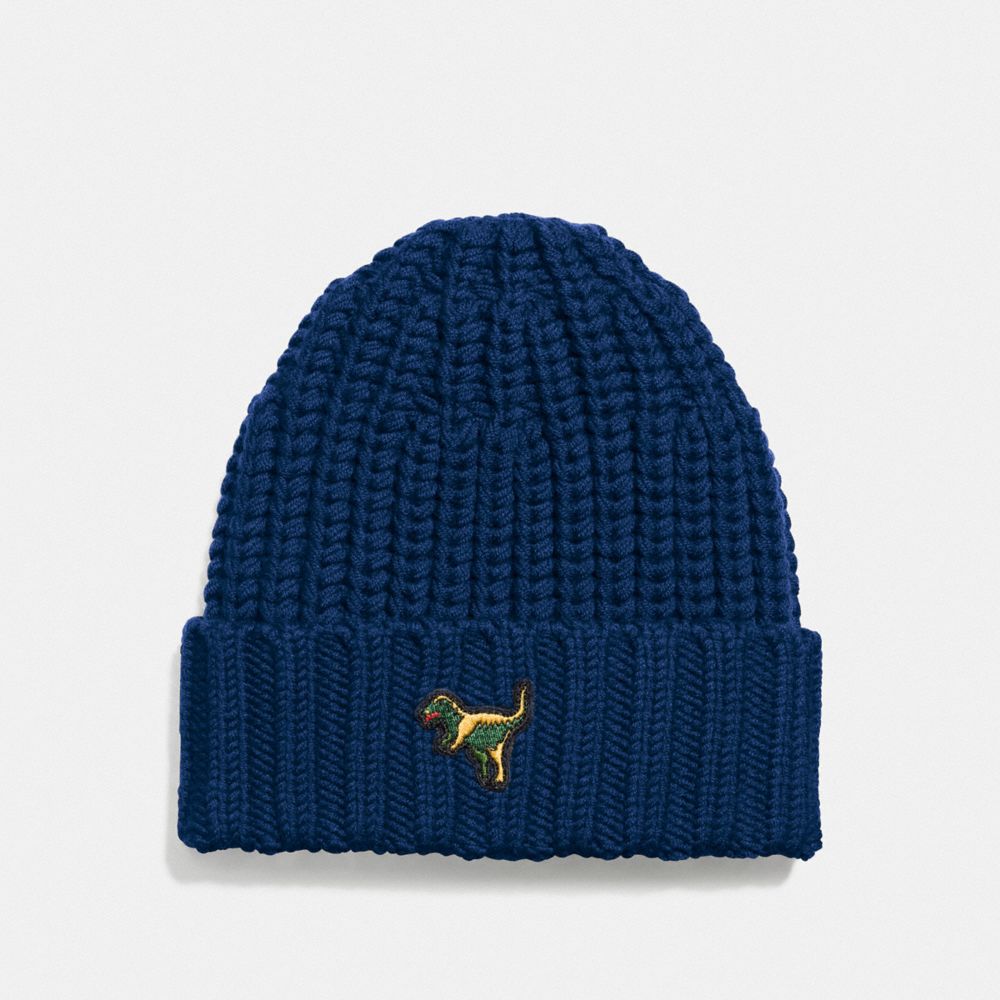 COACH 21104 Rexy Knit Beanie MIDNIGHT NAVY