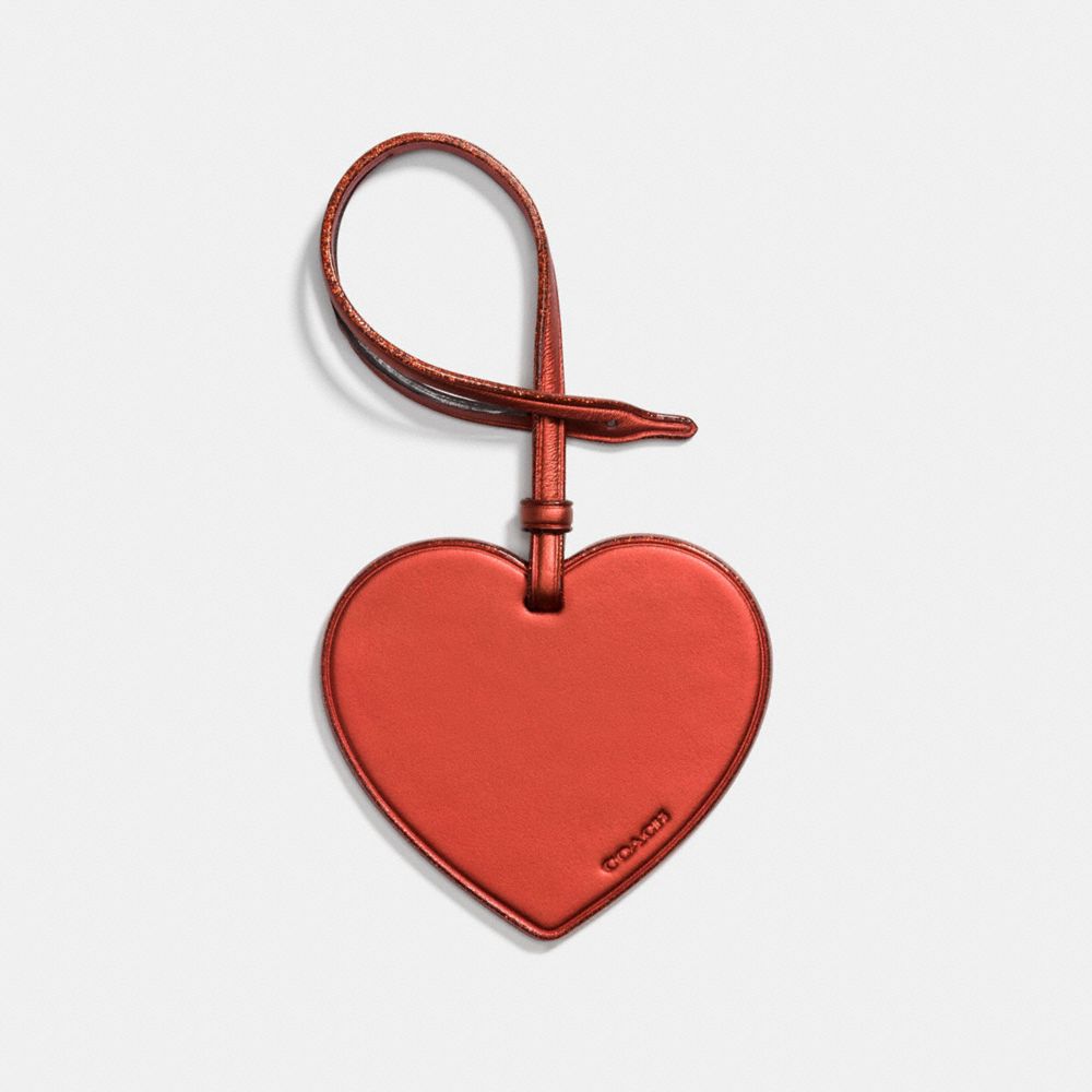 COACH HEART ORNAMENT - METALLIC BRICK - 21517