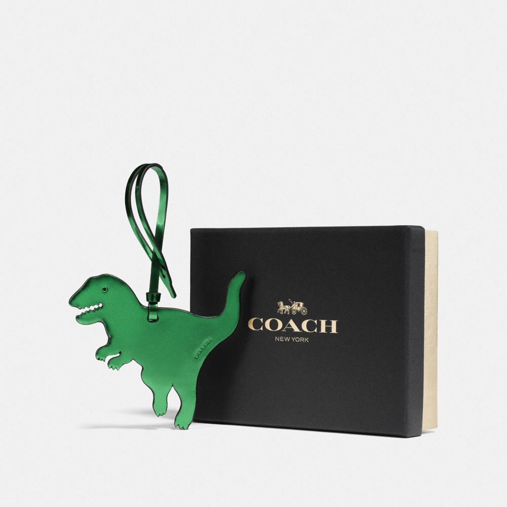 BOXED REXY ORNAMENT - METALLIC GRASS - COACH 21528B