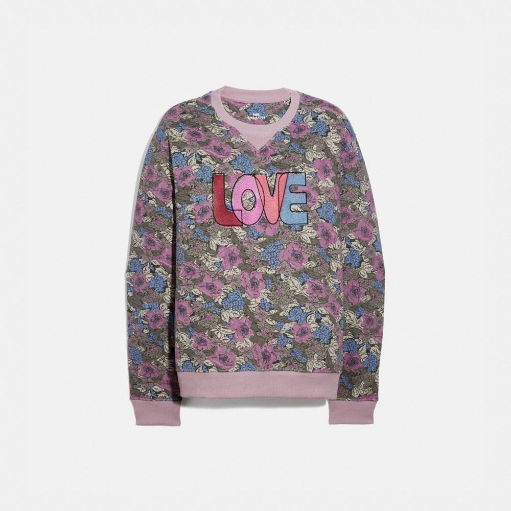 COACH 2181 Love Sweatshirt PURPLE