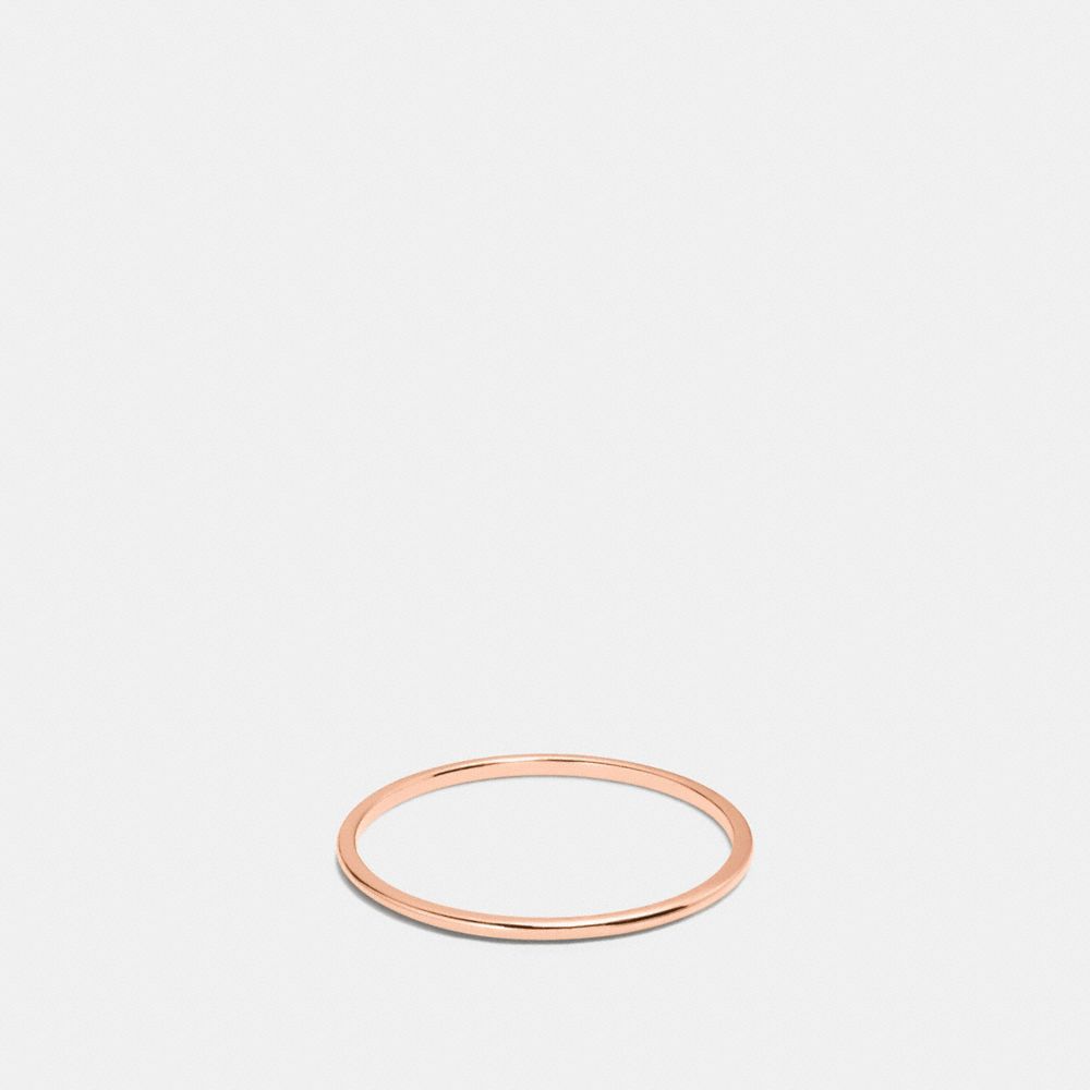 COACH 22151 Demi-fine Sunburst Simple Band Ring ROSEGOLD