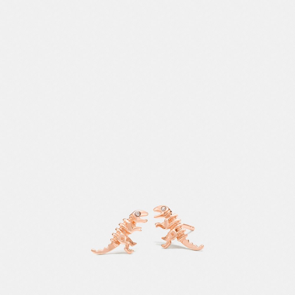 COACH 22168 MINI DEMI-FINE REXY STUD EARRINGS ROSEGOLD