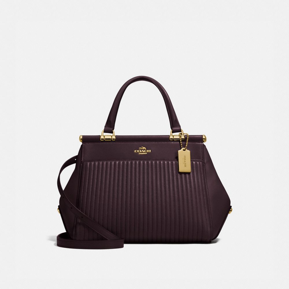 GRACE BAG WITH QUILTING - LI/OXBLOOD - COACH 22728