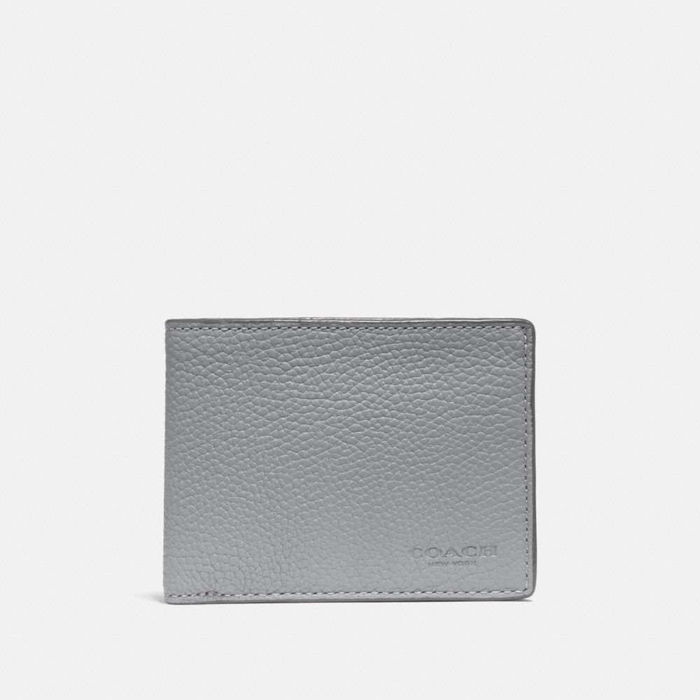 COACH 22814 Slim Billfold Wallet HEATHER GREY