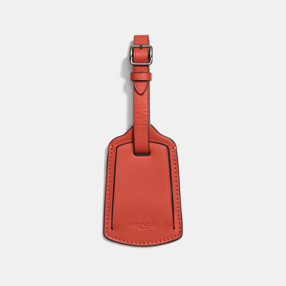 COACH 22876 LUGGAGE TAG VERMILLION