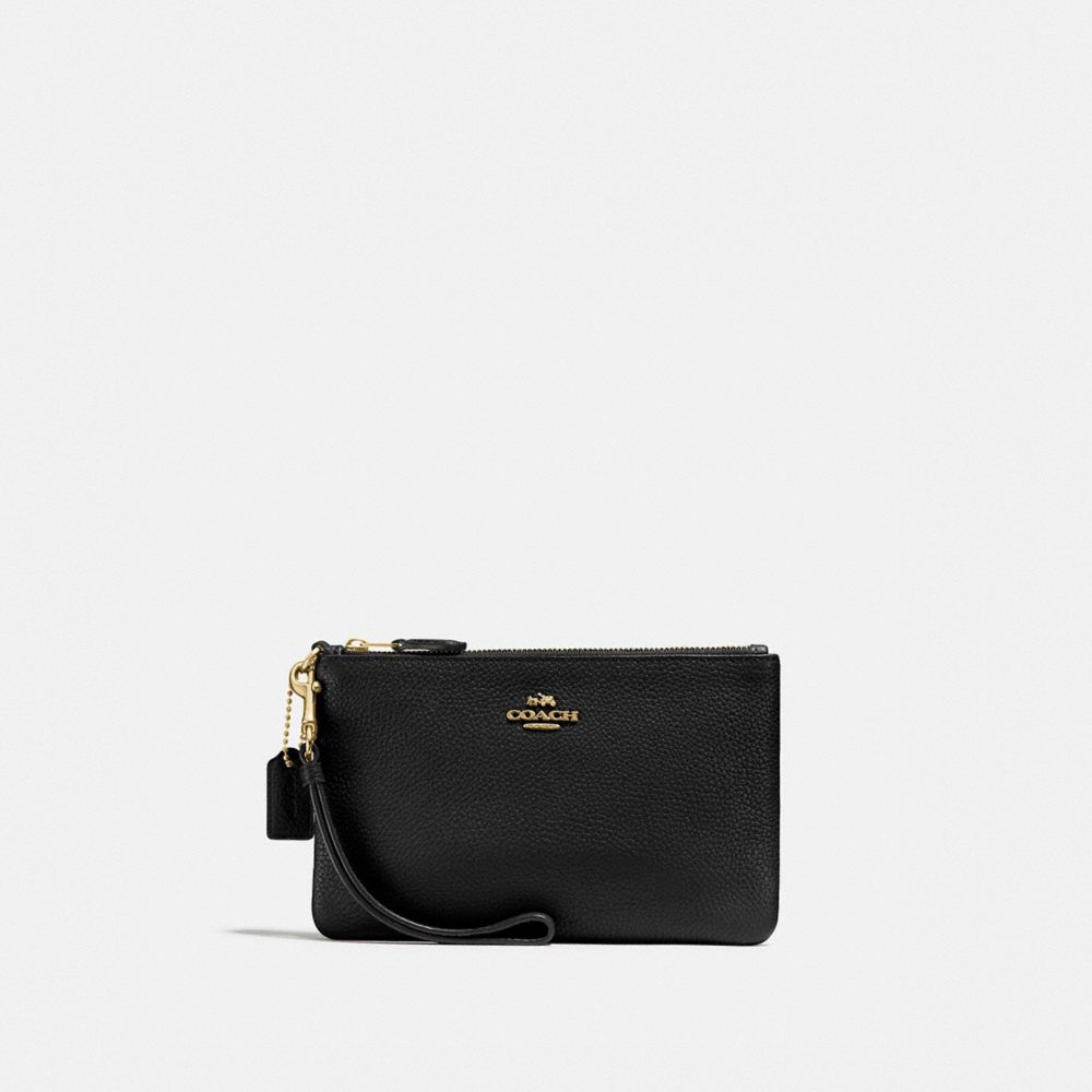 22952 - Small Wristlet Light Gold/Black