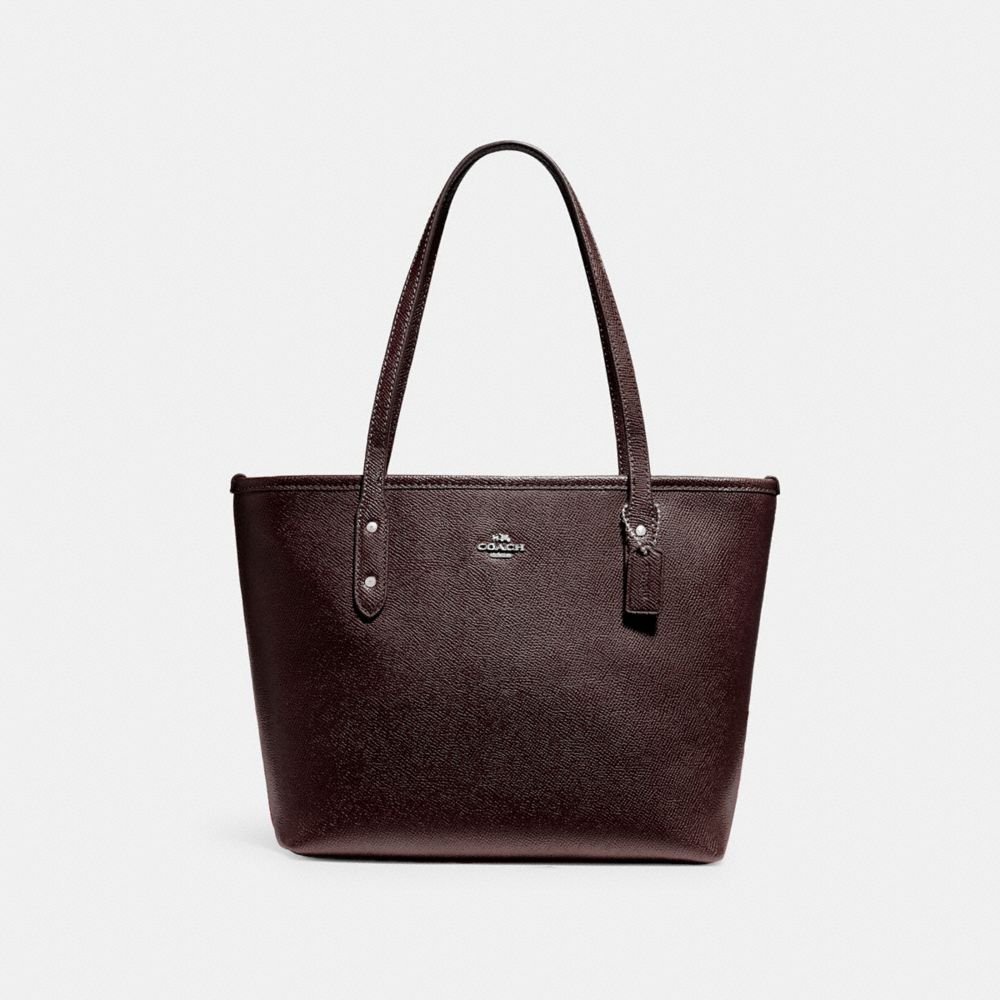 COACH MINI CITY ZIP TOTE - IM/OXBLOOD 1 - 22967