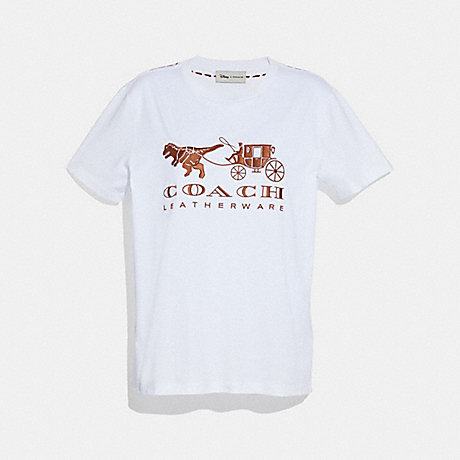 COACH 23011 REXY AND CARRIAGE T-SHIRT WHITE