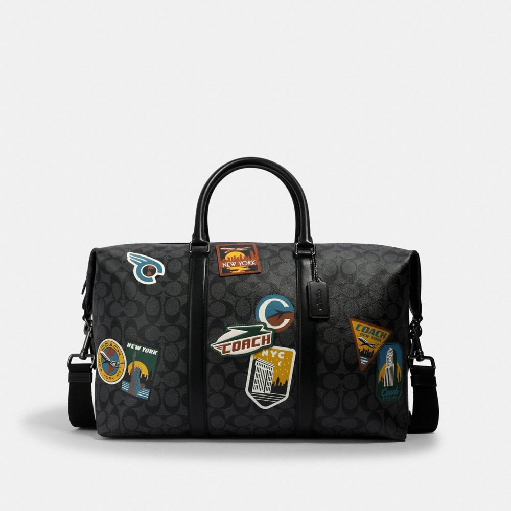 Coach trekker bag in signature online canvas