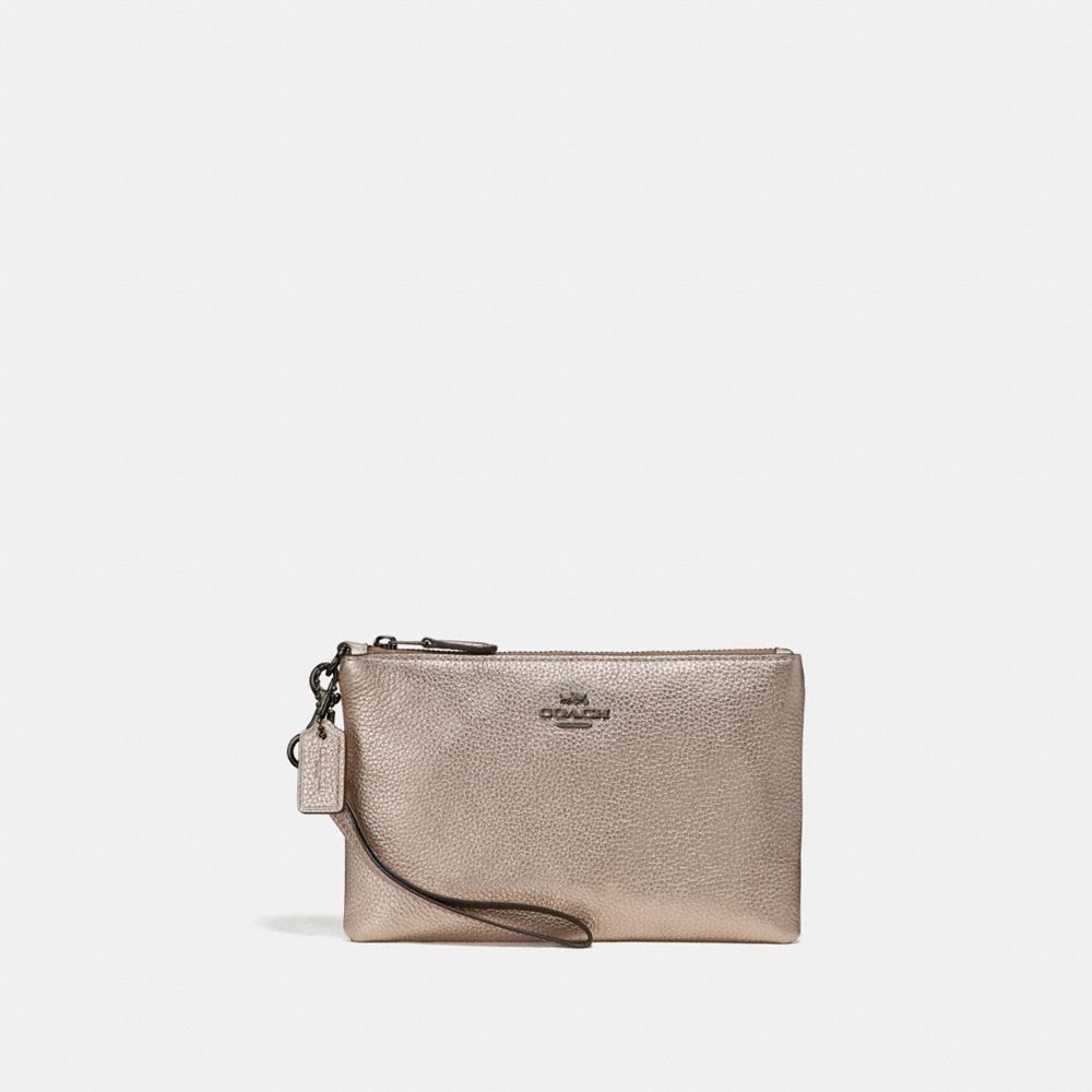 COACH SMALL WRISTLET - GUNMETAL/PLATINUM - 23513