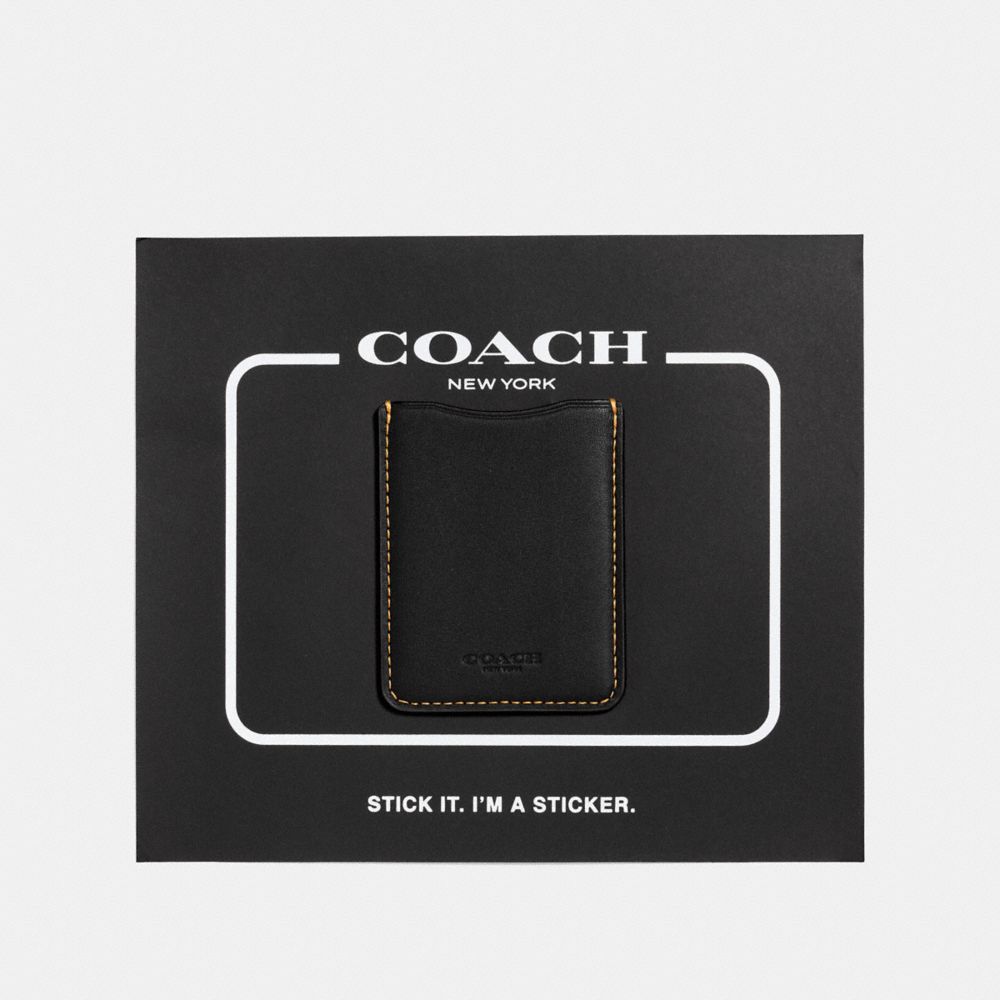 PHONE POCKET STICKER - BLACK - COACH 23727