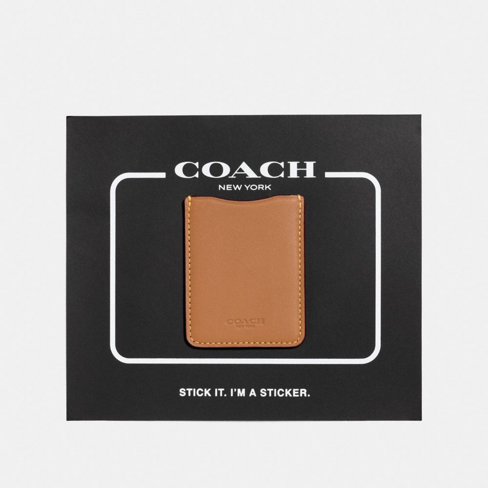 COACH 23727 Phone Pocket Sticker SADDLE