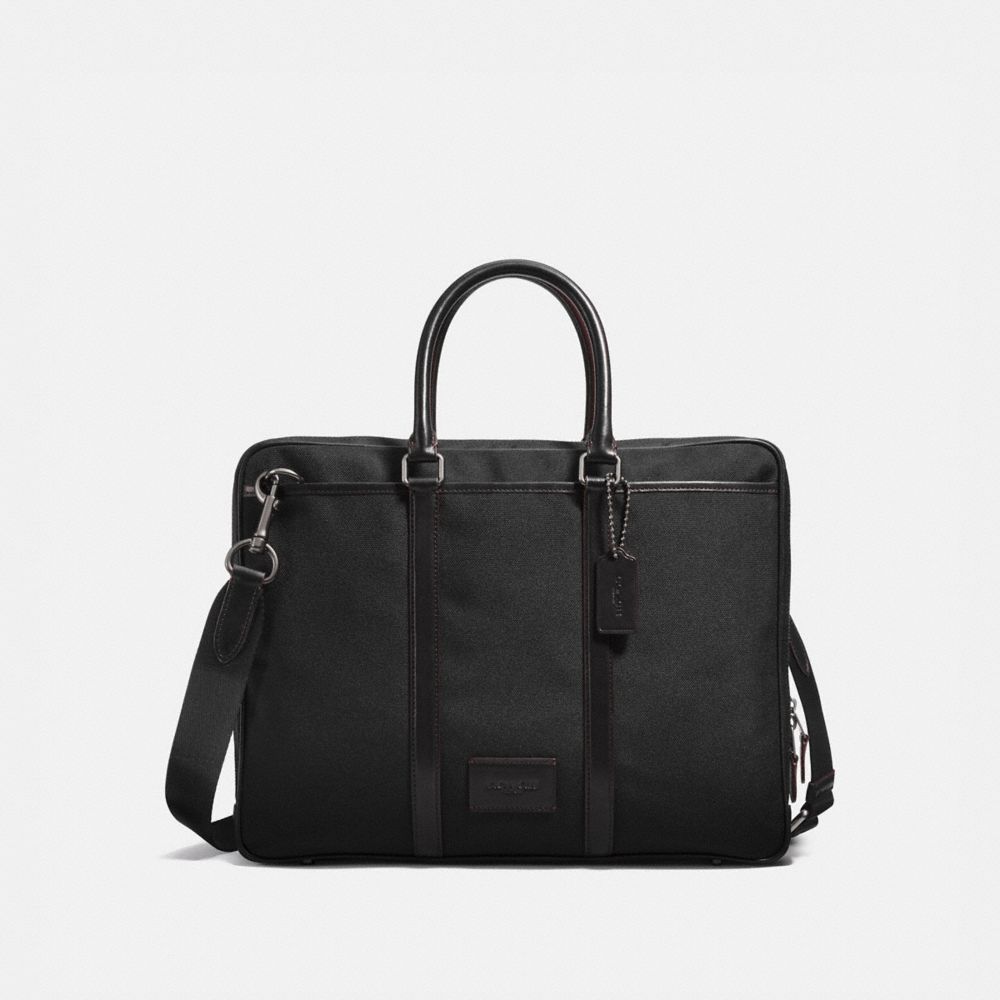 COACH 23808 - METROPOLITAN SLIM BRIEF QB/BLACK/BLACK