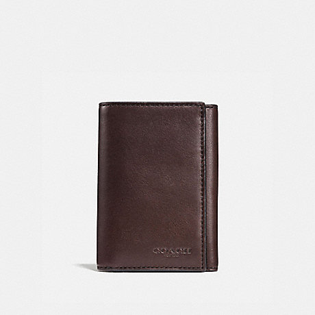 COACH 23836 Trifold Wallet Mahogany-brown