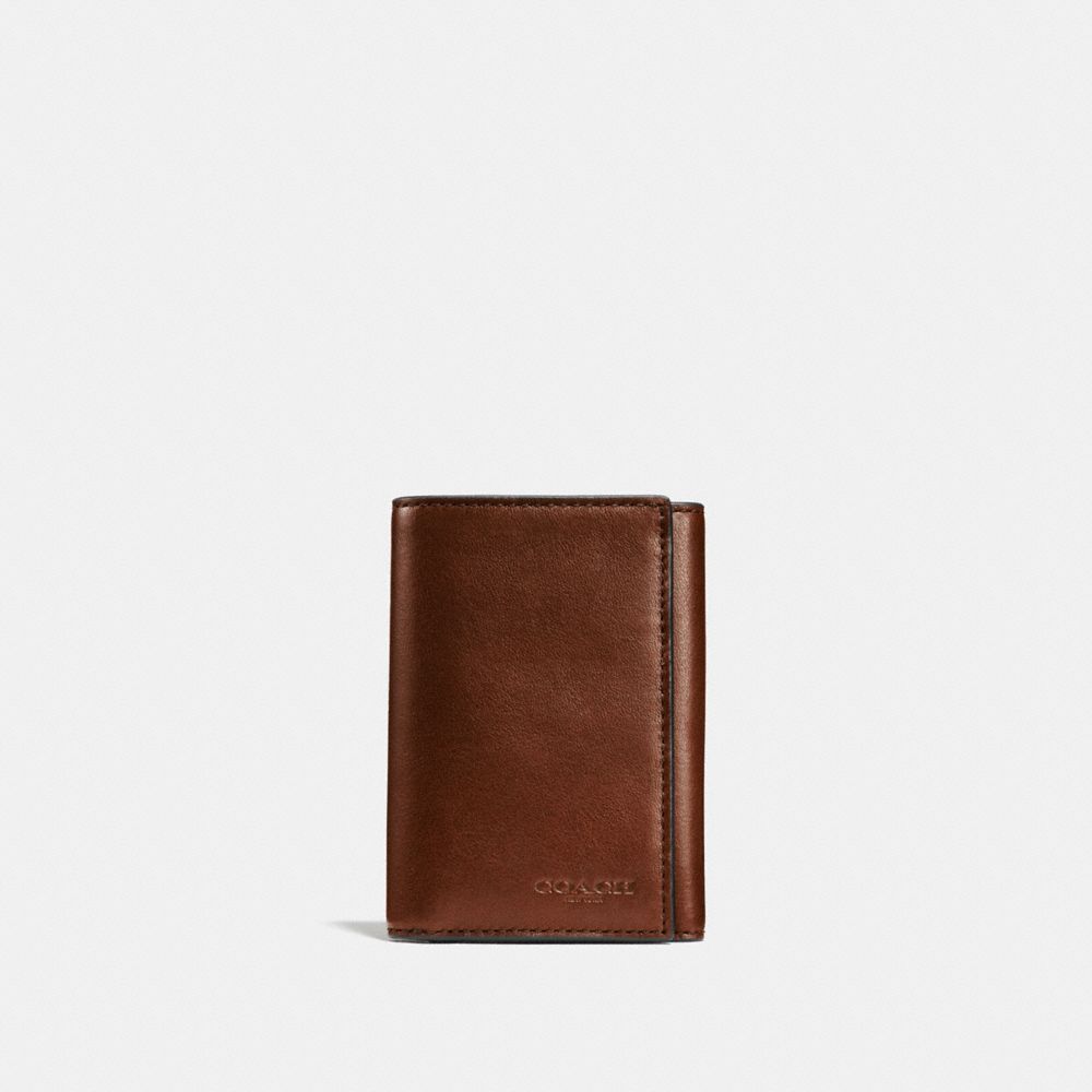 COACH 23836 TRIFOLD WALLET SADDLE