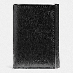 COACH 23845 Trifold Wallet BLACK