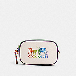 JES CONVERTIBLE BELT BAG WITH RAINBOW HORSE AND CARRIAGE - IM/CHALK MULTI - COACH 2402