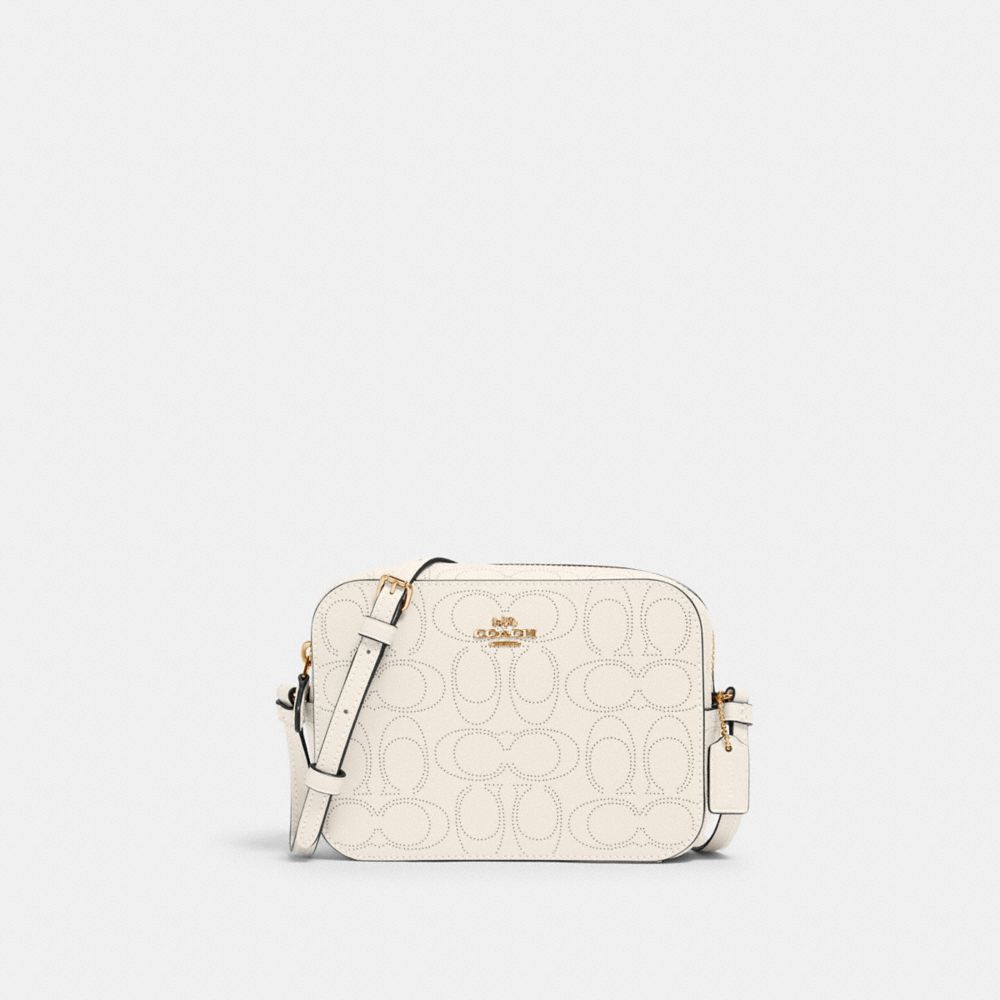 COACH 2403 MINI CAMERA BAG IN SIGNATURE LEATHER IM/CHALK