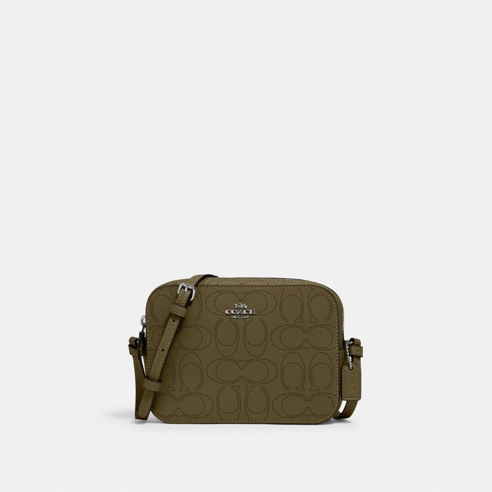 COACH 2403 Mini Camera Bag In Signature Leather QB/KELP