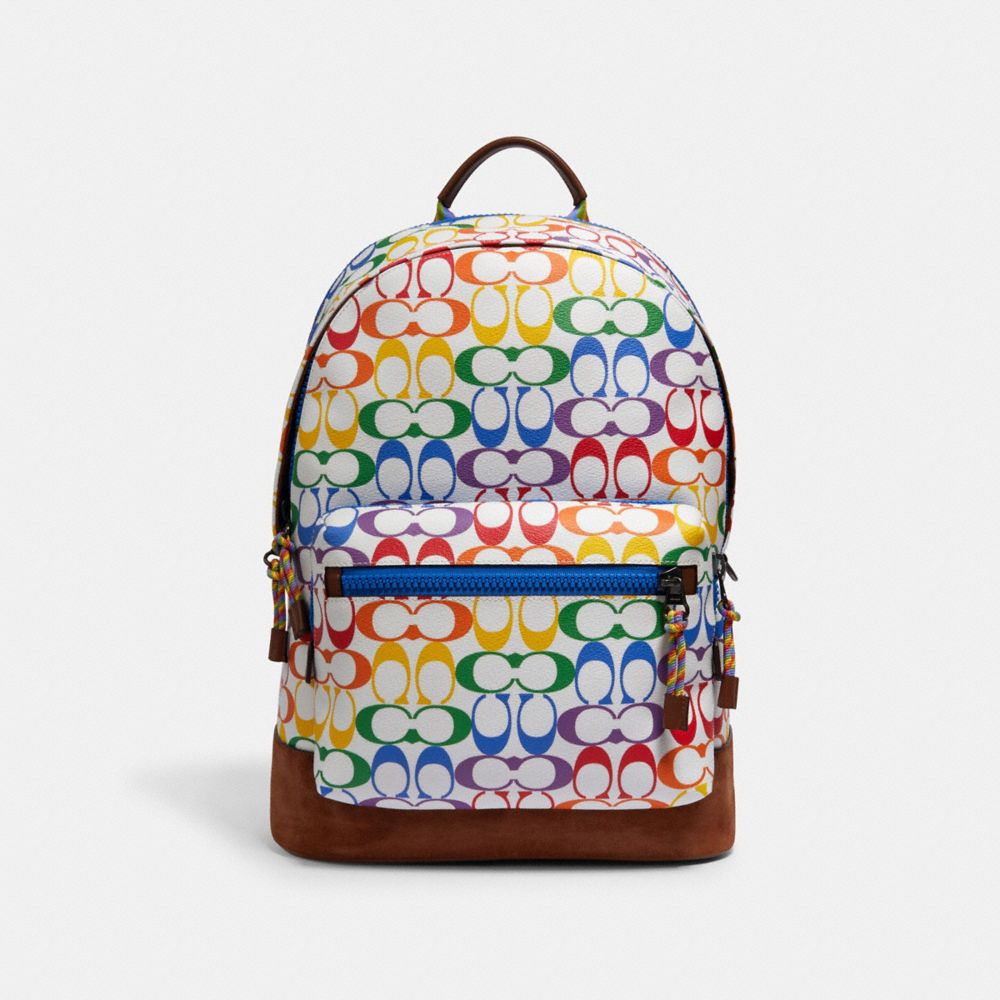 Rainbow coach online backpack