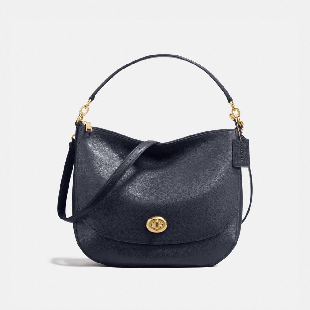 TURNLOCK HOBO - NAVY/LIGHT GOLD - COACH 24771