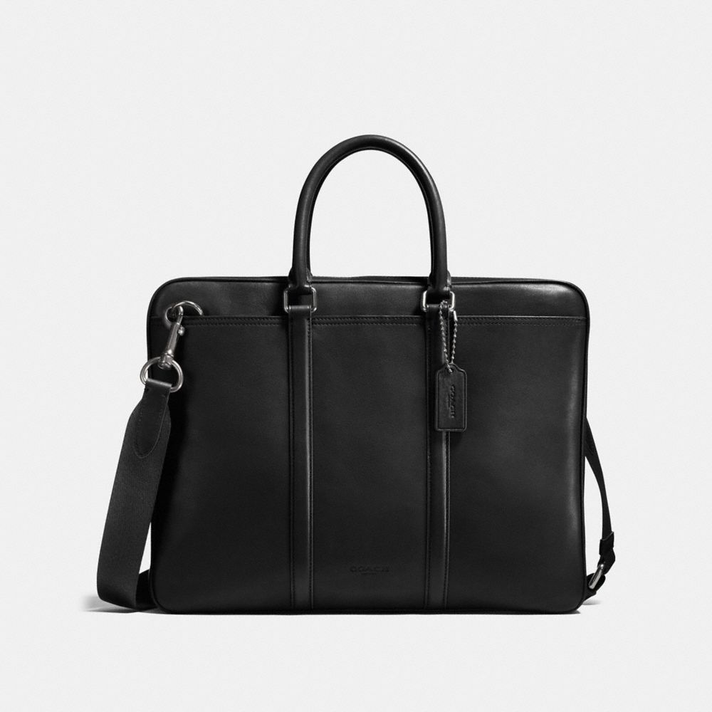 COACH METROPOLITAN SLIM BRIEF - QB/BLACK - 24776