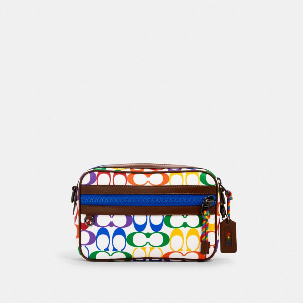 COACH 2485 - GRAHAM CROSSBODY IN RAINBOW SIGNATURE CANVAS QB/CHALK MULTI