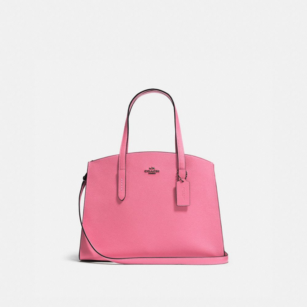 CHARLIE CARRYALL - 25137 - DARK GUNMETAL/BRIGHT PINK