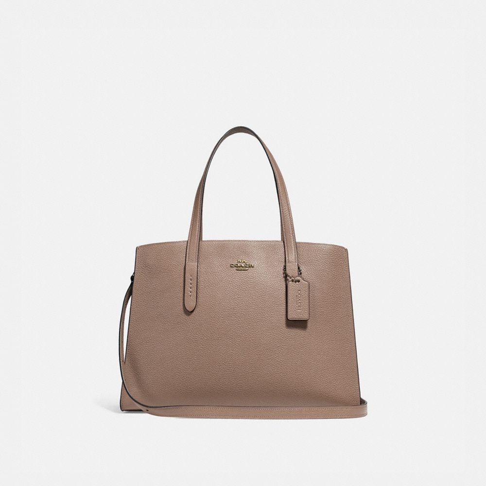 COACH CHARLIE CARRYALL - STONE/GOLD - 25137
