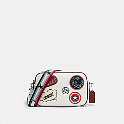 COACH 2538 Coach â”‚ Marvel Jes Crossbody In Signature Canvas With Patches SV/CHALK MULTI