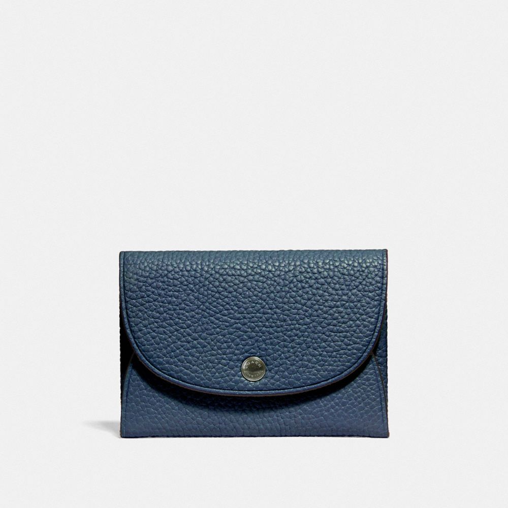 COACH SNAP CARD CASE IN COLORBLOCK - CADET - 25414