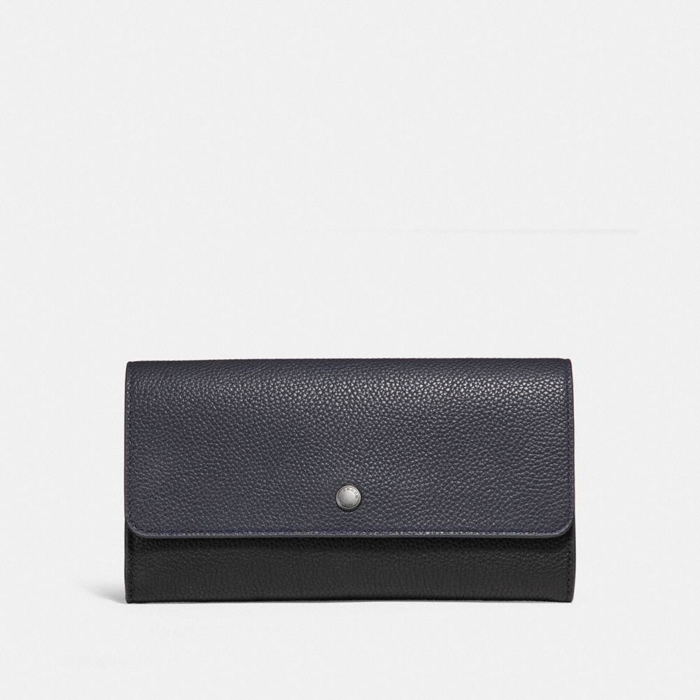 COACH 25418 - MULTIFUNCTIONAL WALLET IN COLORBLOCK MIDNIGHT/BLAK