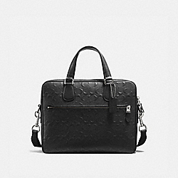 COACH 25516 Hudson 5 Bag In Signature Leather BLACK/SILVER